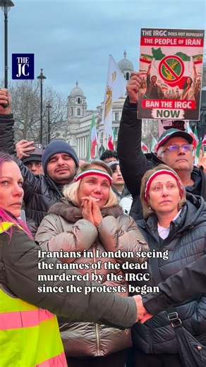 The JC attended the protest in London today to stand with the Iranian people. The march was organised to demand the UK proscribe the IRCG as a terror organisation. | The Jewish Chronicle