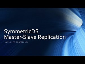 SymmetricDS One Way Replication Master-Slave (MySQL to PostgreSQL)
