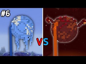 I Made a Water Planet and a Fire Planet in Minecraft Survival