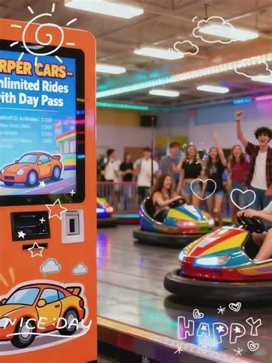 Advertising machine in amusement park