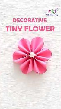 DIY Tiny Paper Flowers 🌸 | Easy Decorative Flower Craft #shorts