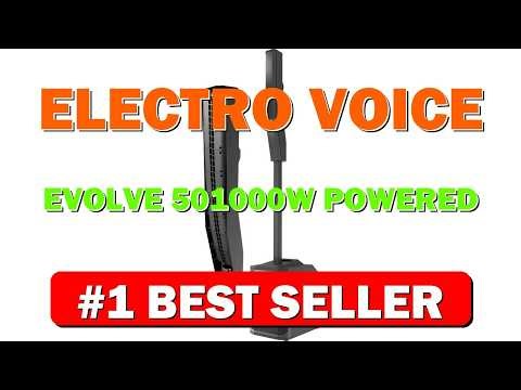 Electro Voice Evolve 50 1000W Powered Column Speaker Array System Black - B0768C62G8