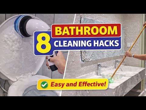 8 Bathroom Cleaning Tips & Hacks | Clean Like a Pro! 🚿