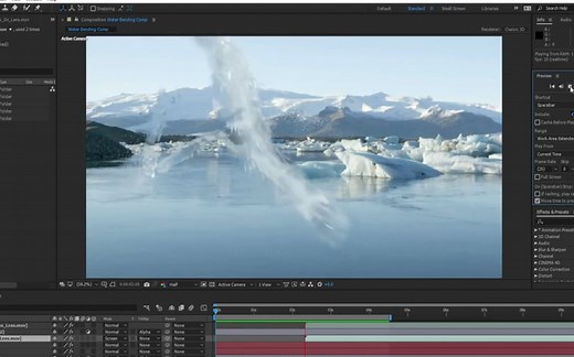 AE Trapcode制作水流高级东西