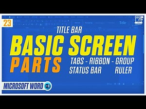 MICROSOFT WORD INTERFACE EXPLAINED — BASIC SCREEN TUTORIAL FOR BEGINNERS