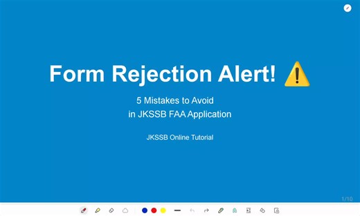 JKSSB Updates on Instagram: "❌ Form REJECTED? 😱 5 Big Mistakes Every JKSSB FAA Aspirant Must Avoid! #JKSSB #JKSSBFAA #FinanceAccountAssistant #JKSSBForm #JkGovtJobs"