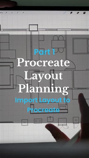 How to import and scale the layout in Procreate? Easy 123 #procreate #procreatetutorial #procreatetips #learnrprocreate #sghdb #sgbto #sghdbhomes