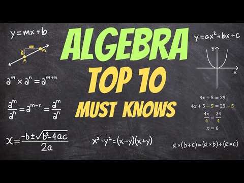 All of ALGEBRA in under 1 hour (ultimate study guide)