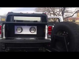 Hummer H2 SUT Custom Sound System