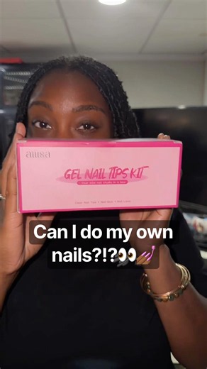 Trying This Gel Nail Tips Kit at Home! 💅🏽✨ | AILSA