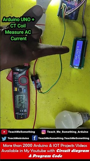 Arduino UNO ZMCT103C CT Coil 230V AC Current Measurement System | Arduino UNO CT Coil