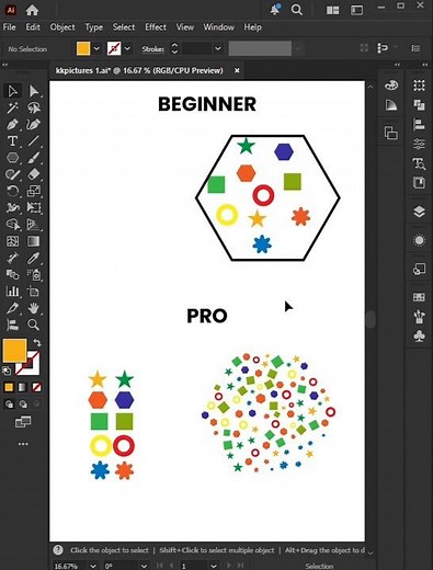 Adobe Illustrator Tips 2025 - How to use Scripts Fillinger to create Hexagon Shape Effect