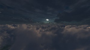 Traveling to the dream world through the clouds - Free Stock Video