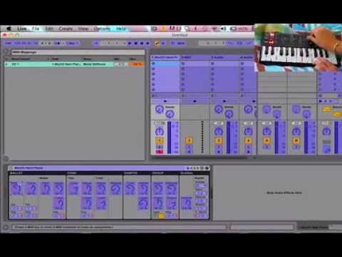 How to map akai mini knobs and pads to ableton