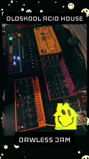 Oldskool 80s acid house vibes - Behringer RD-8 (808) drum machine, TD-3 (303) , Edge & Crave synths