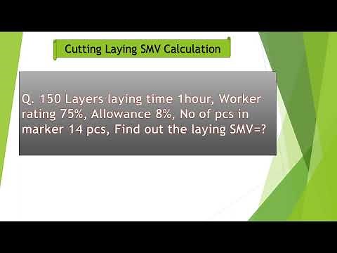 Cutting Lay SMV Calculation