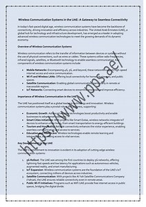 Wireless Communication Systems in the UAE A Gateway to Seamless Connectivity - SlideServe