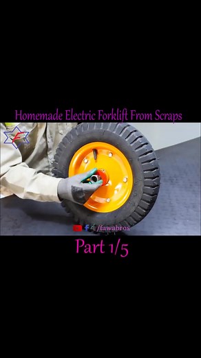 Homemade Electric Forklift From Scraps For Workshop 1/5 #trike #fawabros #motorbike #electricbike