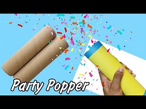 How to make party popper | Homemade Paper Blaster | Paper Roll Craft | Easy Craft | Party Popper