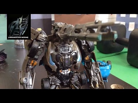 Transformers Age of Extinction Optimus Prime vs Lockdown Stop Motion