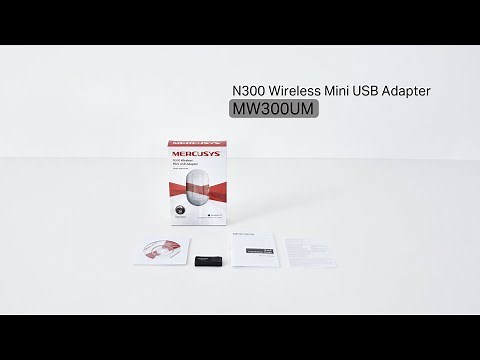 How to set up Mercusys Wireless Adapter-MW300UM