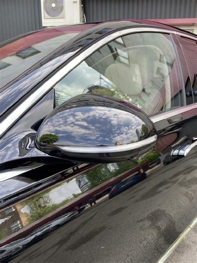 Mercedes-Benz bodywork after polishing, application of paint protection film, and ceramic coating
