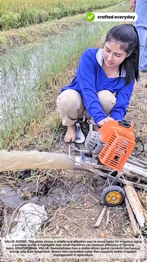 Portable Water Pump Machine for Efficient Irrigation #craftedeveryday