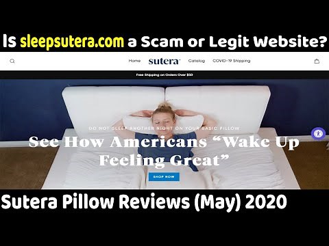 Sutera Pillow Reviews (May) 2020 | Is it a Scam or Legit Website? | Scam Adviser Reports