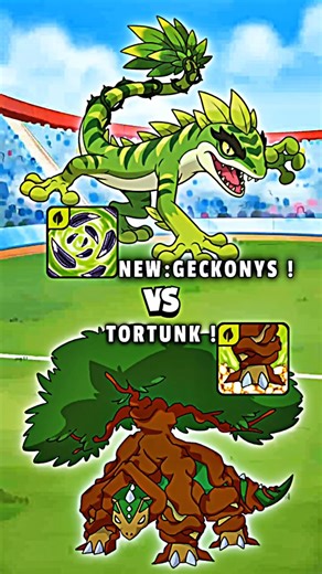 New dynamon Geckonys vs Tortunk in Dynamons World🔥☘️ ||