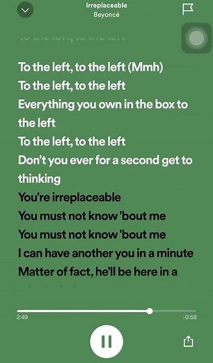 Irreplaceable by Beyoncé Lyrics