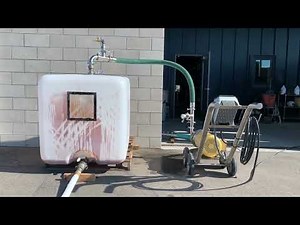 Orbi G4 Tank Cleaning Nozzle Washing IBC Tote Demonstration