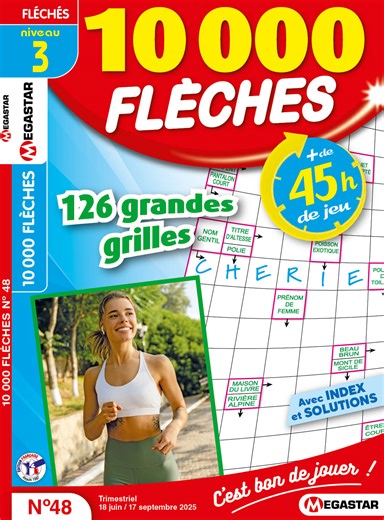 MEGASTAR - 10 000 Flèches Numéro 48 | Mots fléchés