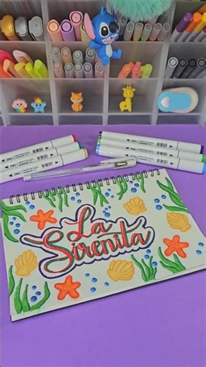 Día 6 | Desafío de Lettering | LA SIRENITA 🧜‍♀️