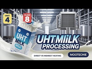 Unit 4 | Class 8 | UHT Milk Processing & Aseptic Systems | Direct vs Indirect Heating | mootechie