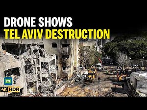 US-Iran War: Drone Captures Devastation in Tel Aviv After Iranian Rocket Strike