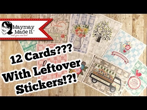 12 Cards using Stash Stickers