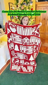 YAY! Will you join this Year-Long FREE CAL to make this beautiful Christmas Bookshelf Mosaic Crochet Blanket? Over 1400 crocheters already joined the free CAL 😀 What about you? Sign up for FREE or get the PDF on my blog! Comment “CAL2026” ➡ Join the FREE CAL with ads, get 1 part per month ➡ You can also get the PDF now and work at your own pace! ➡ Make it One-Sided or Reversible! It’s your Choice! (Only PDF has both patterns, free cal will only have the regular pattern) ➡️ PDF includes 20 swapp