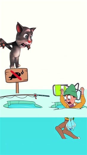 my tom Punish stupid fisher 😭😂 |my talking Tom #mytom2 #funny #challenge #funnycat #talkingtom