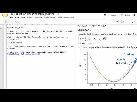 Making a report on Google Colab