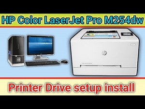 How to install HP Color LaserJet Pro M254dw printe driver.Hp printer driver setup 2022.