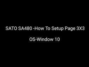 SATO SA408 Label Printer-page setup settings Step by Step