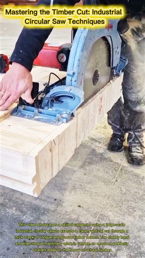Industrial Circular Saw: Precision Cutting for Heavy Timber Beams