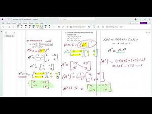 Mid Exam Linear Algebra (0383 471part2)