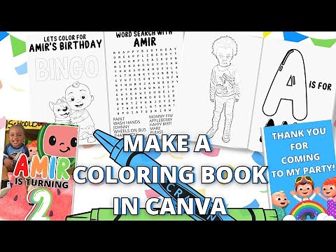 How To Make A Coloring Book In Canva