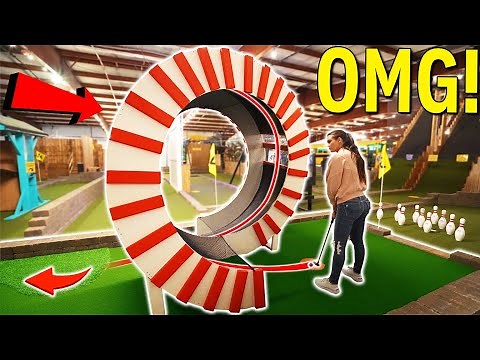 The Craziest Mini Golf Course Ever! - MUST PLAY Epic Homemade Course