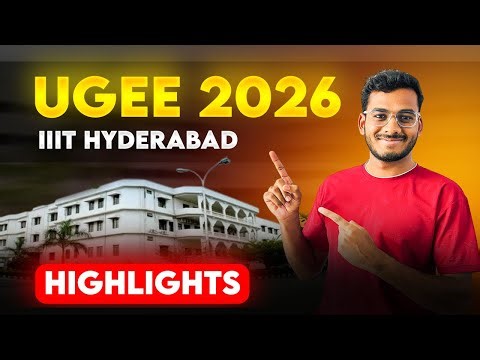 UGEE 2026 Explained | IIIT Hyderabad Entrance Exam 2026 #iiitprep #ugee #iiit