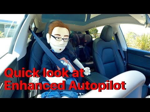 Enhanced Autopilot on Tesla Model Y Explained and demonstrated
