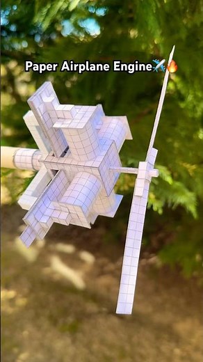 Ever Seen A Paper Airplane Engine?✈️🔥 #radialengine #diy