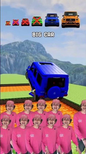 Tiny Cars vs Giant Cars Crash Test #beamngdrive #simulation #shorts