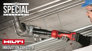 Last week at the Hilti Innovation Day 2019 event, we got our hands on the all-new NPR 32-A22 Cordless Pipe Press! This is a professional grade tool designed for installation of water and air supply lines without sweating, brazing or threading. The cordless pipe press crimps a variety of fitting together rather than using translational methods to join tubing or pipes. The rotating head and built-in LED light make it a reliable and efficient solution for your mechanical projects. The NPR 32-A22 is